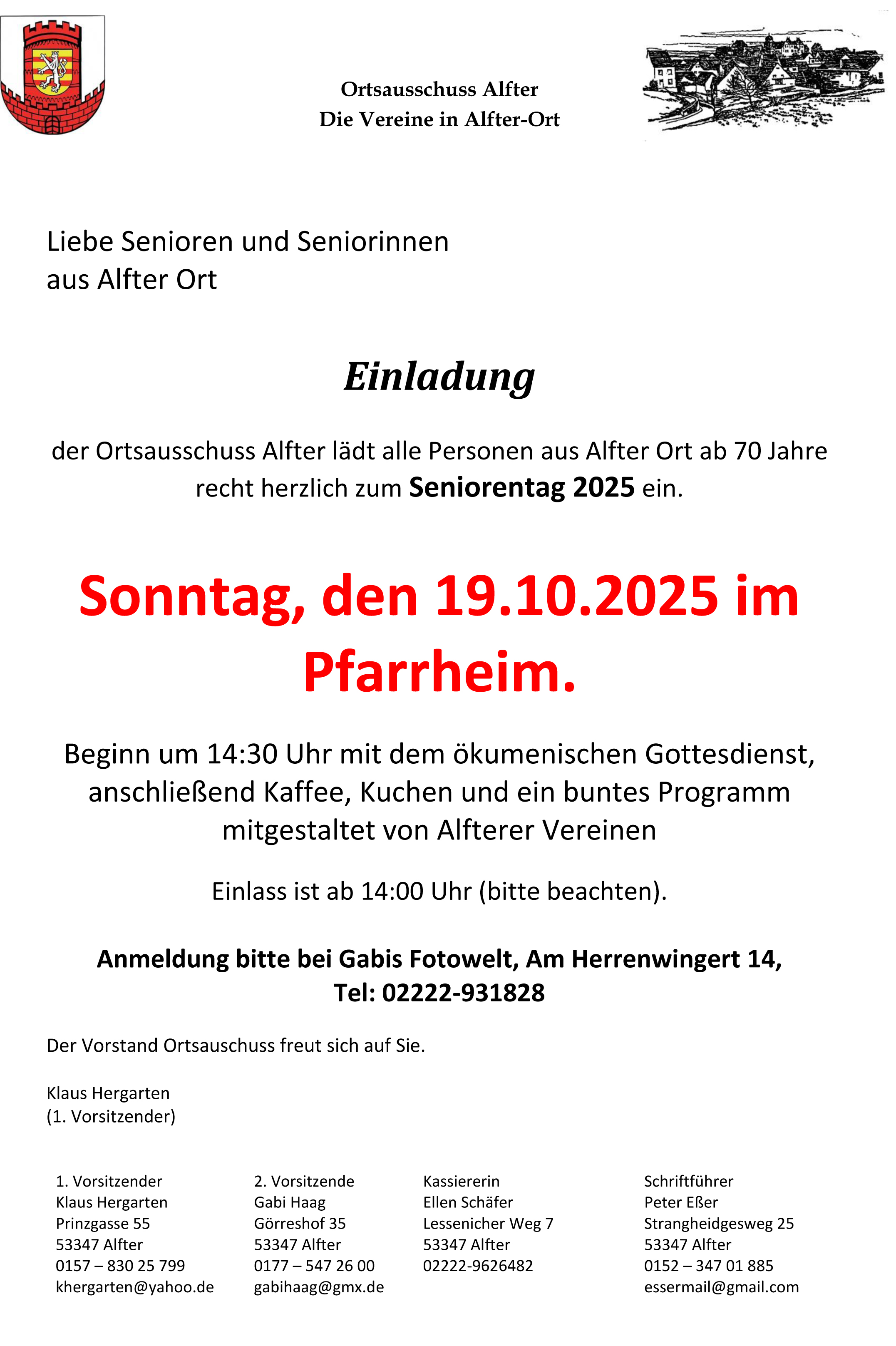 Seniorentag 2025 Plakat